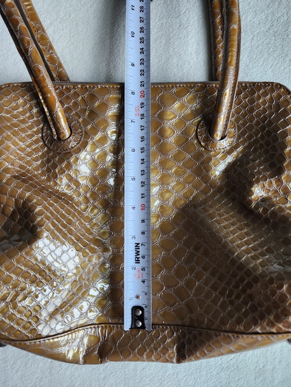 Danier Genuine Leather Shoulder Bag - Caramel Brown - UPDATED - Picture 3 of 12